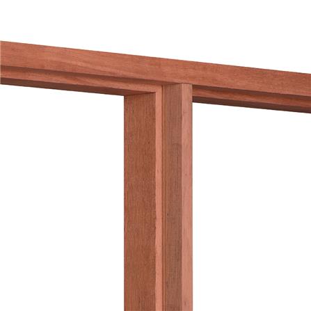 วงกบหน้าต่างไม้เบญจพรรณ 2 ช่อง VK 120x100 ซม. สีธรรมชาติ_2