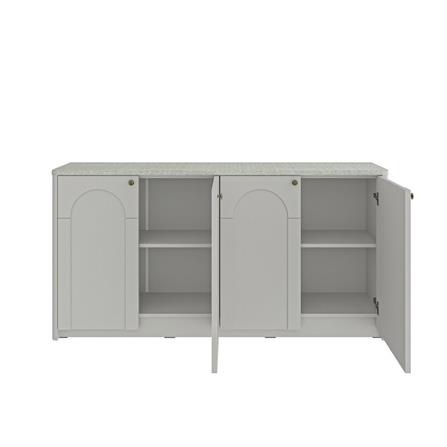 ตู้เตี้ย SB FURNITURE CLOUDIA 19243101 160 ซม. สีเทาอ่อน_2