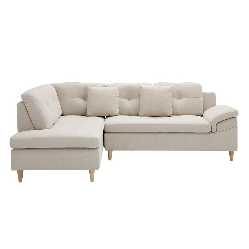 โซฟาเข้ามุมซ้าย KONCEPT TULIO PLUS 19226582 สีครีม