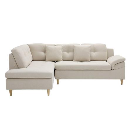 โซฟาเข้ามุมซ้าย KONCEPT TULIO PLUS 19226582 สีครีม_0