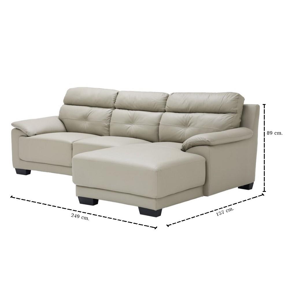 โซฟาเข้ามุมขวา SB FURNITURE GAMUTA 19243229 สีเทา