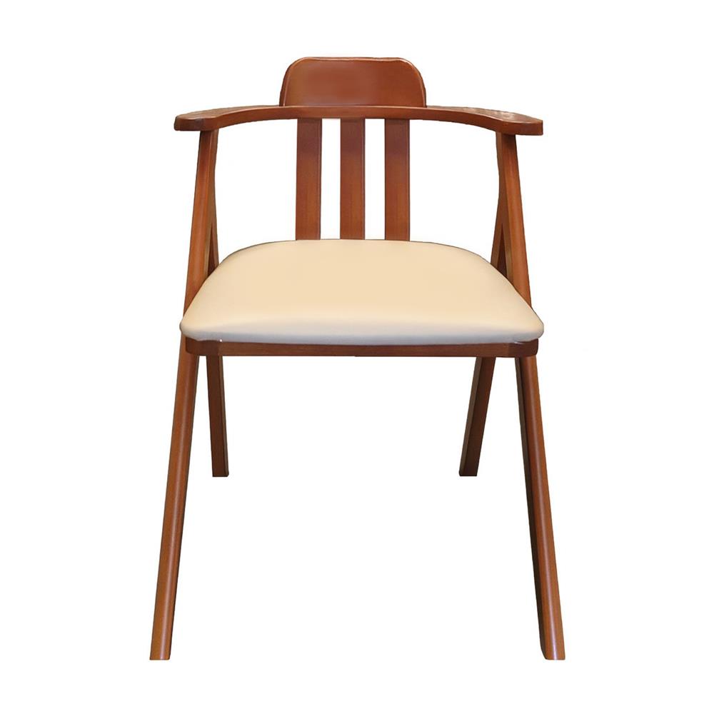 เก้าอี้ทานข้าว FURDINI HAVEN สีน้ำตาลเข้ม/ครีม