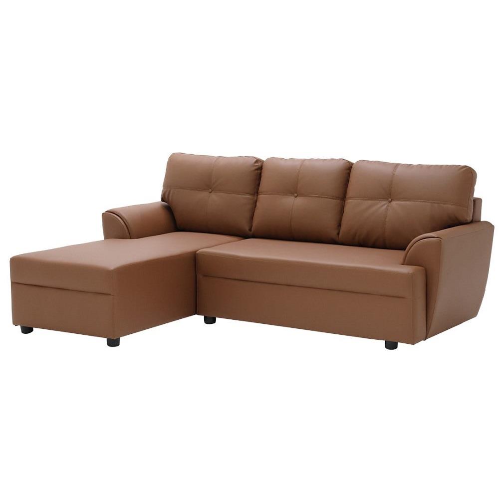 โซฟาเข้ามุมซ้าย KONCEPT RIOWA 19229208 สีน้ำตาลอ่อน