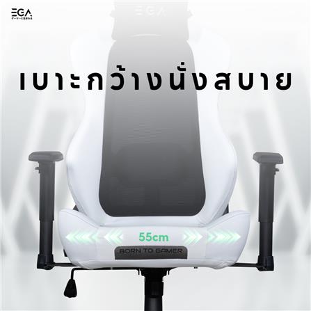 เก้าอี้เกมมิ่ง EGA TYPE G9 สีขาว/ดำ_6