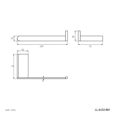 ที่ใส่กระดาษ WS LL-6102-BM สีดำ_1