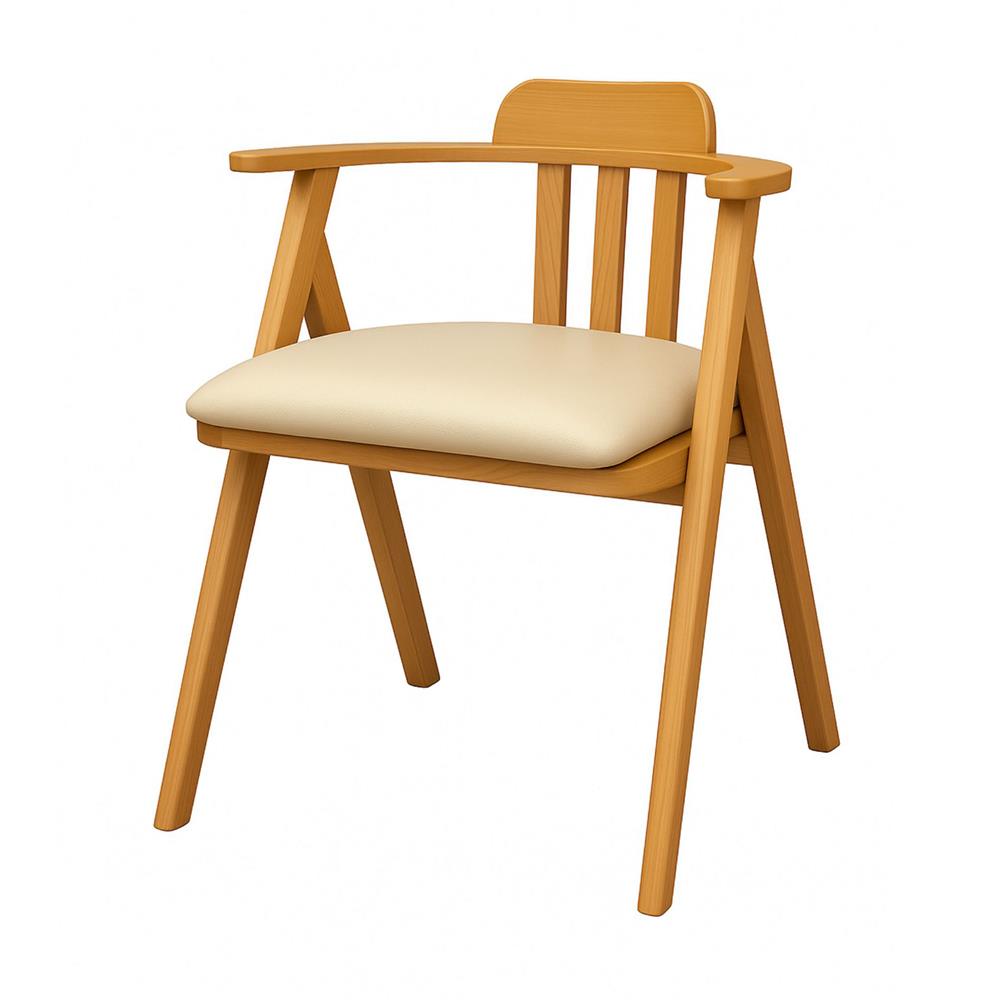 เก้าอี้ทานข้าว FURDINI HAVEN สีเนเชอรัล/ครีม