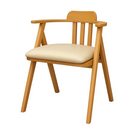 เก้าอี้ทานข้าว FURDINI HAVEN สีเนเชอรัล/ครีม_0
