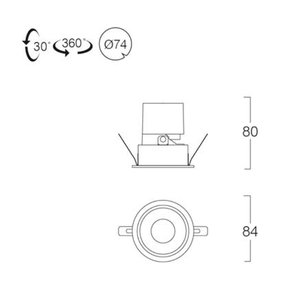 ดาวน์ไลท์ LUMAX 20-A0740 3 นิ้ว ทรงกลม_5