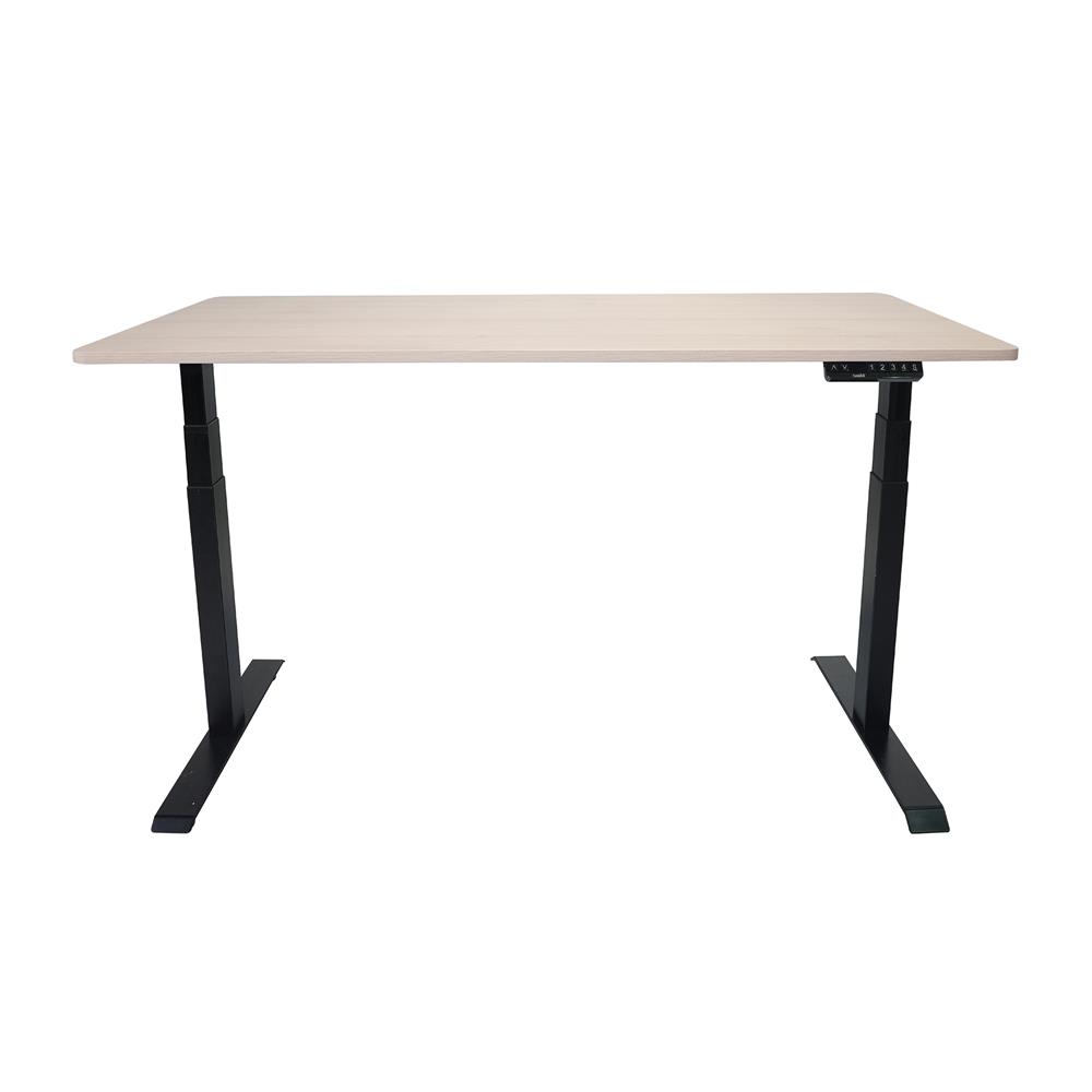 โต๊ะปรับระดับไฟฟ้า BEWELL TOP7-17 150 ซม. สีไม้โอ๊ค/ดำ