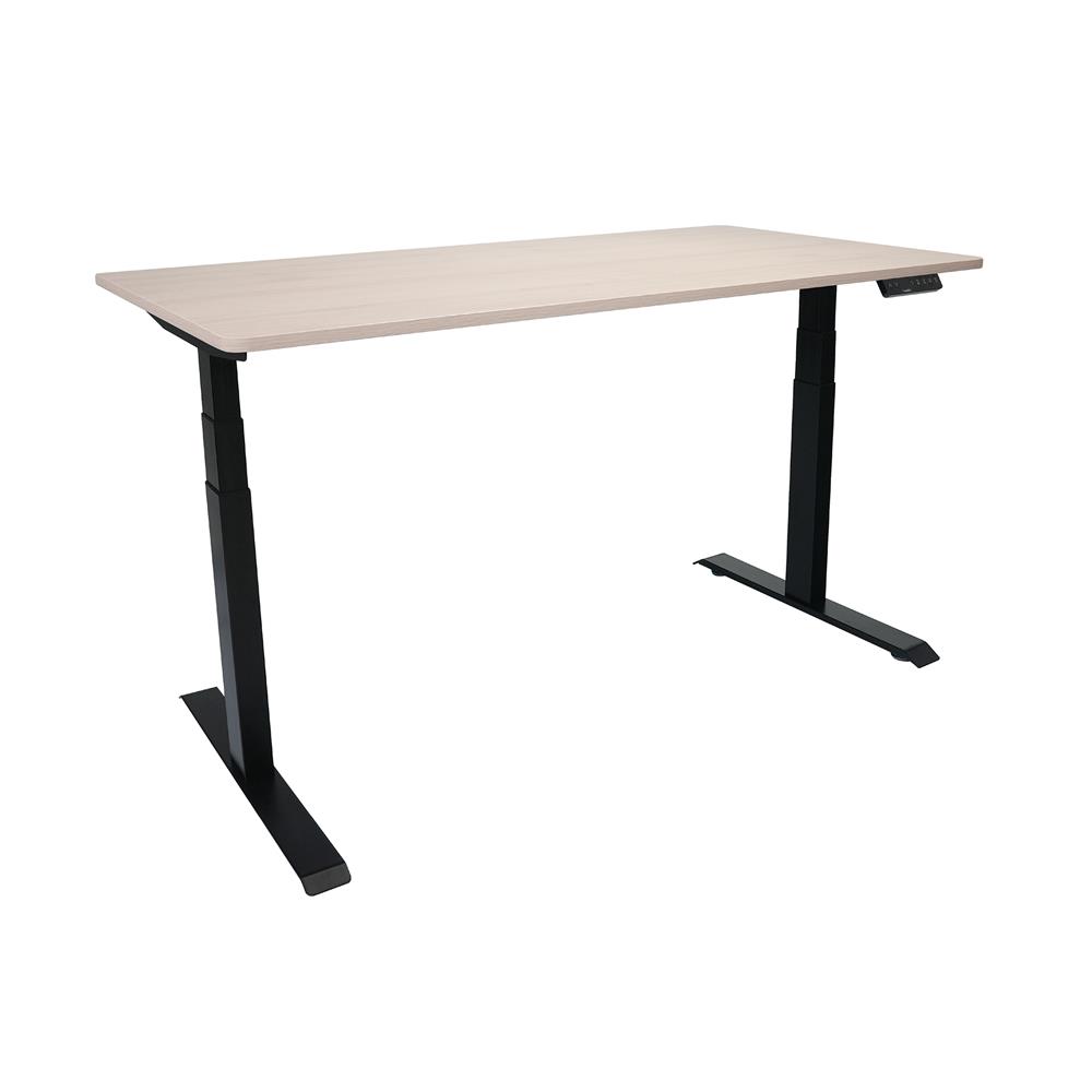 โต๊ะปรับระดับไฟฟ้า BEWELL TOP7-17 150 ซม. สีไม้โอ๊ค/ดำ