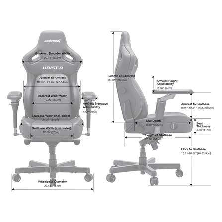 เก้าอี้เกมมิ่ง ANDA SEAT KAISER 4 6D XL LEATHER สีดำ_4