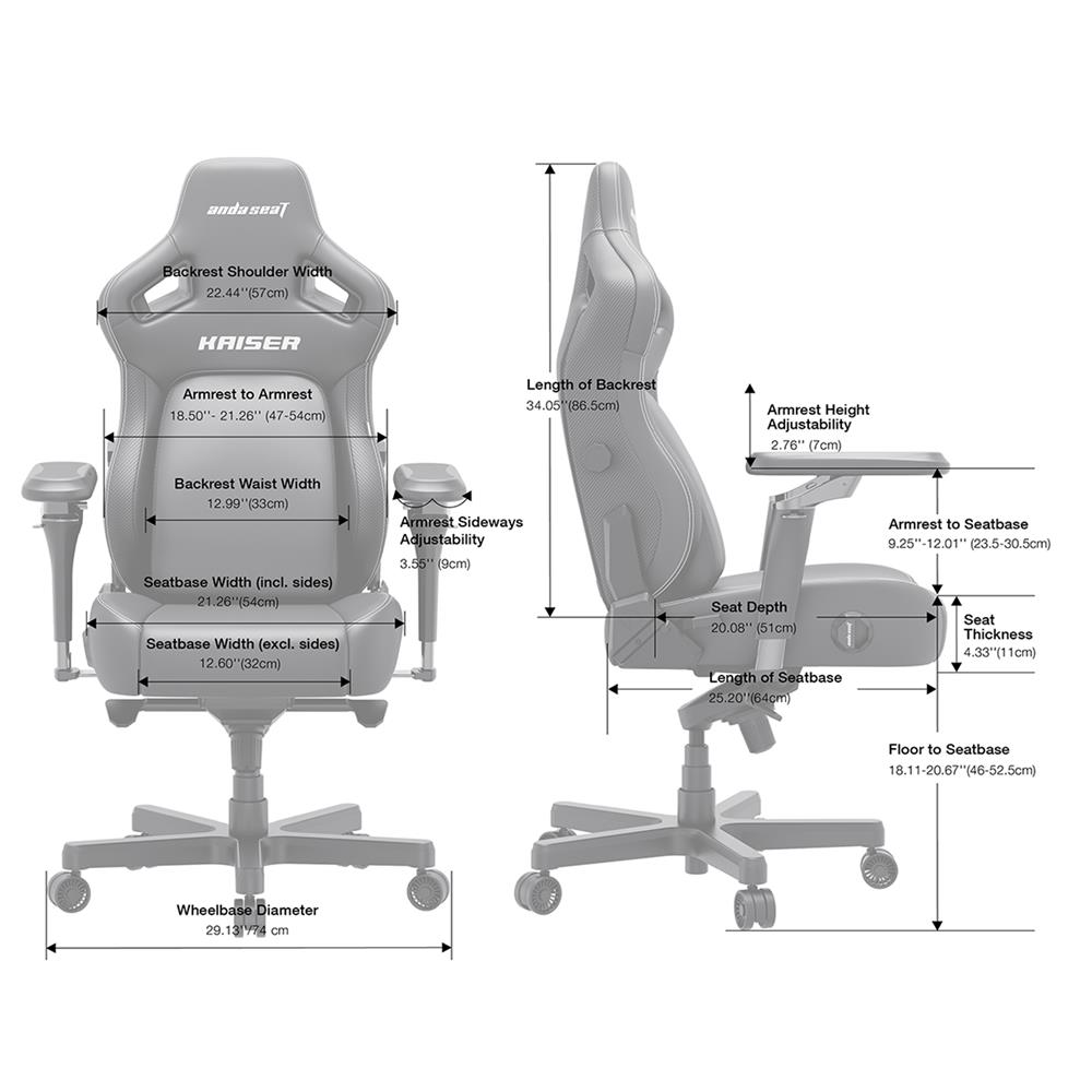 เก้าอี้เกมมิ่ง ANDA SEAT KAISER 4 6D XL PVC สีม่วง