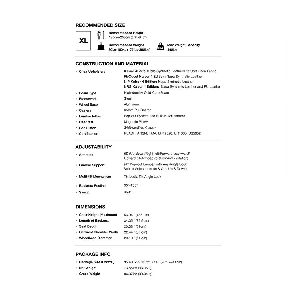 เก้าอี้เกมมิ่ง ANDA SEAT KAISER 4 6D XL PVC สีชมพู