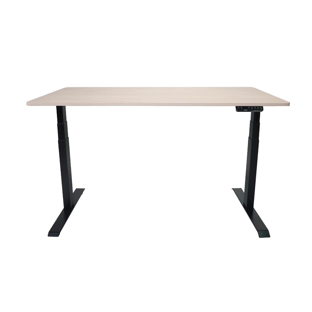 โต๊ะปรับระดับไฟฟ้า BEWELL TOP7-9 140 ซม. สีไม้โอ๊ค/ดำ