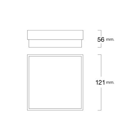 ดาวน์ไลท์ LED LUMAX 03-A0760 15 นิ้ว ทรงเหลี่ยม สีขาว_6
