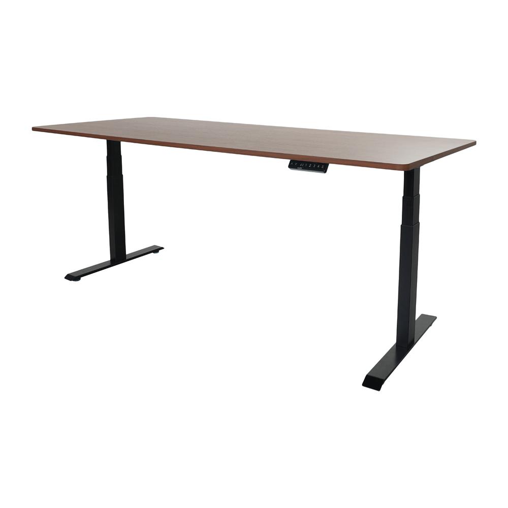 โต๊ะปรับระดับไฟฟ้า BEWELL TOP7-10 140 ซม. สีไม้วอลนัท/ดำ