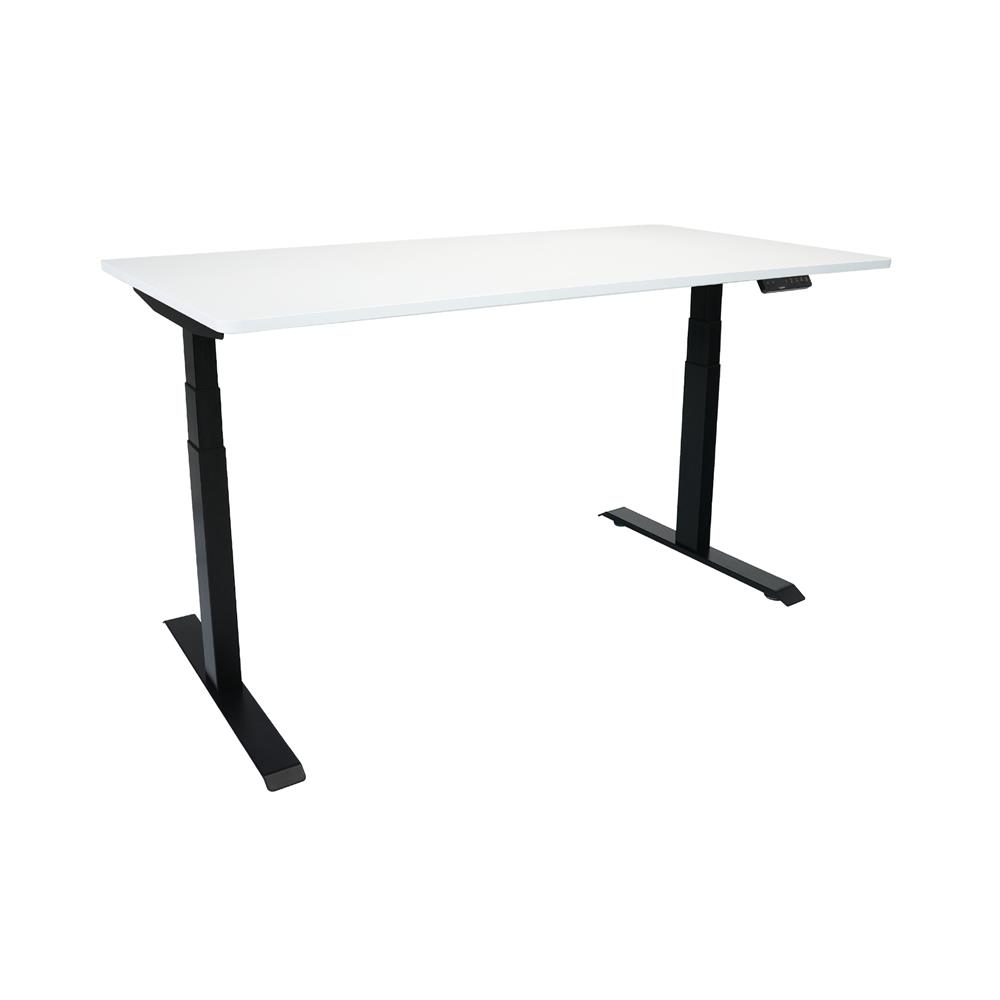 โต๊ะปรับระดับไฟฟ้า BEWELL TOP7-12 140 ซม. สีขาว/ดำ