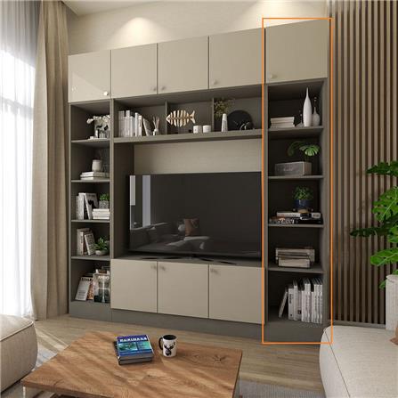 ตู้สูงบานผสม KONCEPT CONTINI PLUS 19232970 40 ซม. สีครีม_2