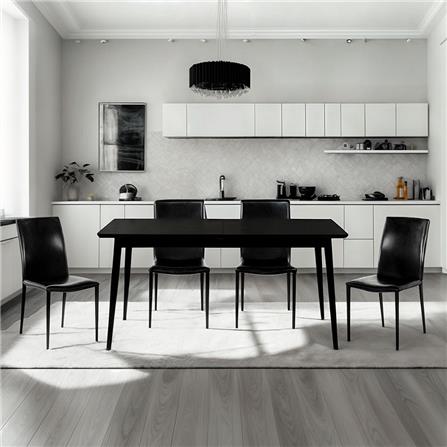 ชุดโต๊ะทานข้าว 4 ที่นั่ง SB FURNITURE MINIRA & ALADIN 59064061 สีดำ_9