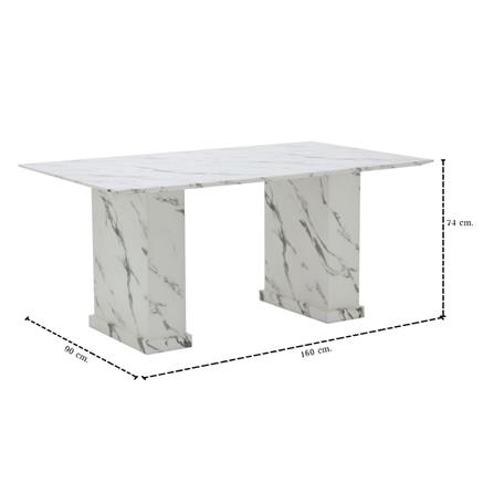 ชุดโต๊ะทานข้าว 4 ที่นั่ง SB FURNITURE BASHA & LASTA 59063632 สีขาว_9