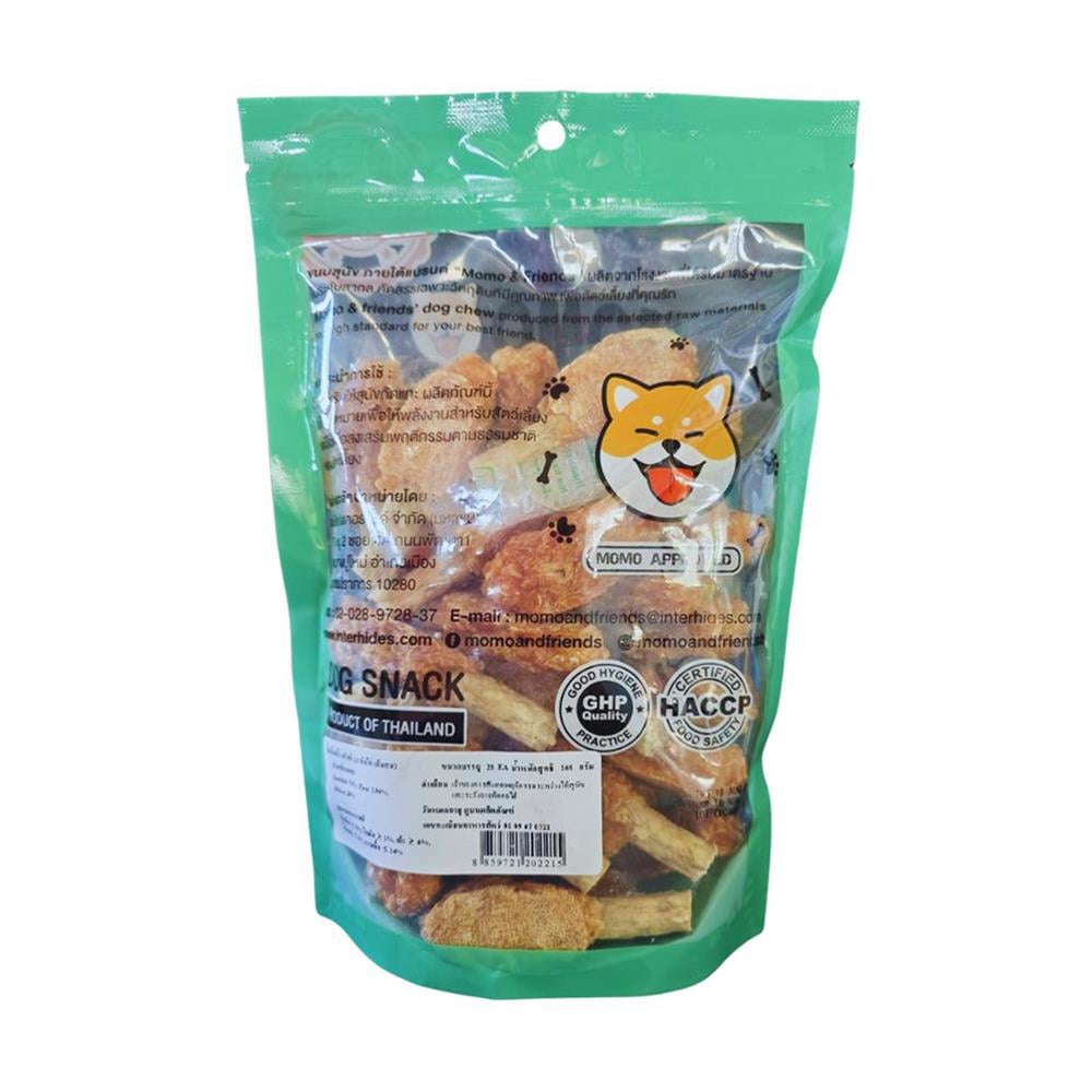 ขนมสุนัข MOMO&FRIENDS CRUNCHY CHICKEN WRAP 2.5 นิ้ว