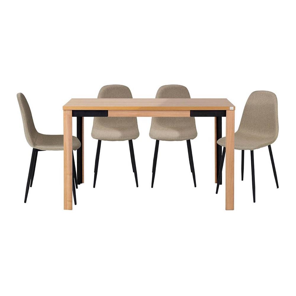 ชุดโต๊ะทานข้าว 4 ที่นั่ง SB FURNITURE COUPE & LALADA 59062709 สีน้ำตาล