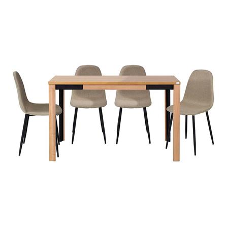 ชุดโต๊ะทานข้าว 4 ที่นั่ง SB FURNITURE COUPE & LALADA 59062709 สีน้ำตาล_0