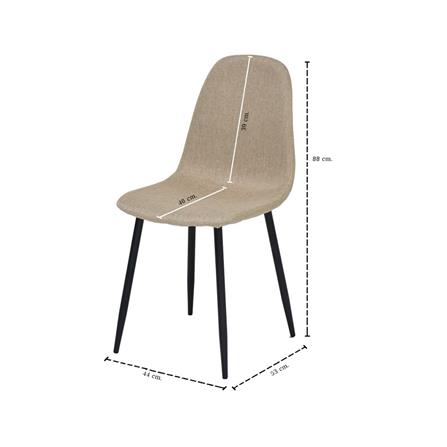 ชุดโต๊ะทานข้าว 4 ที่นั่ง SB FURNITURE COUPE & LALADA 59062709 สีน้ำตาล_10