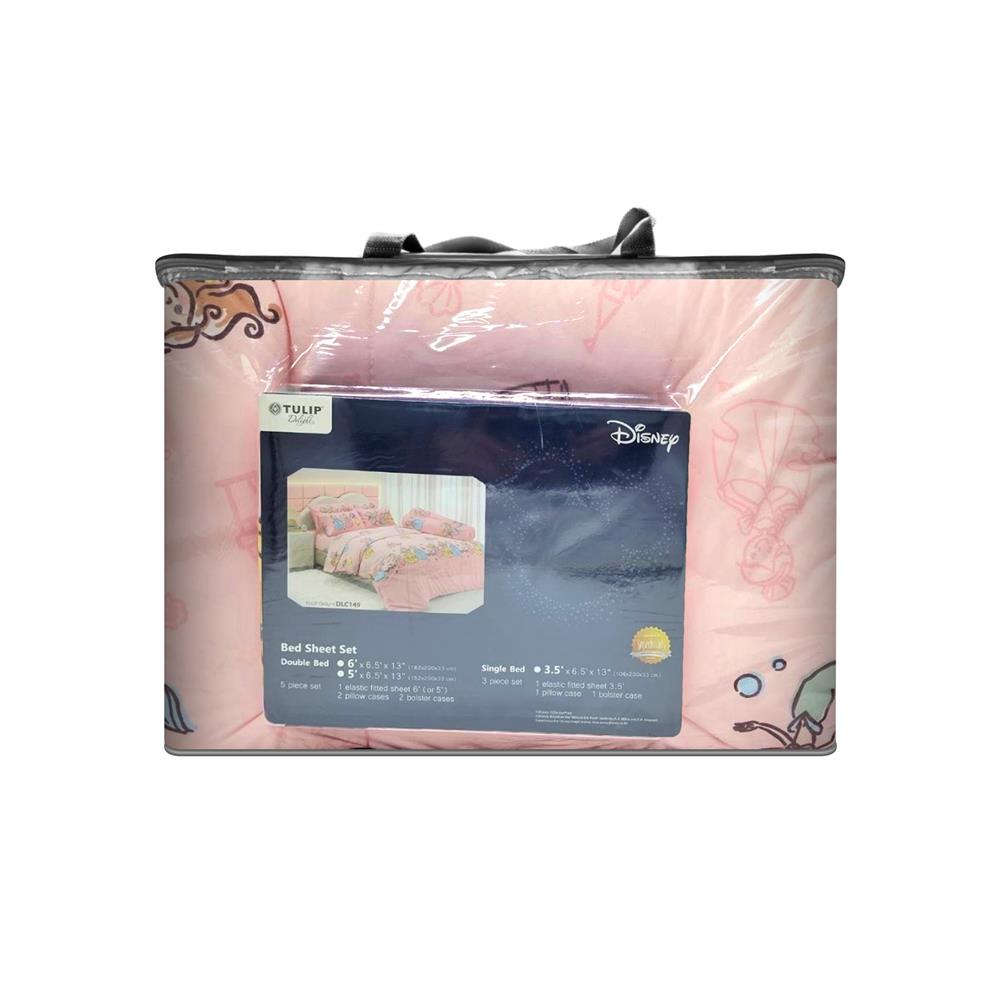 ชุดผ้าปูที่นอน 6 ฟุต (ชุด 6 ชิ้น) TULIP PRINCESS 60204-DLC149