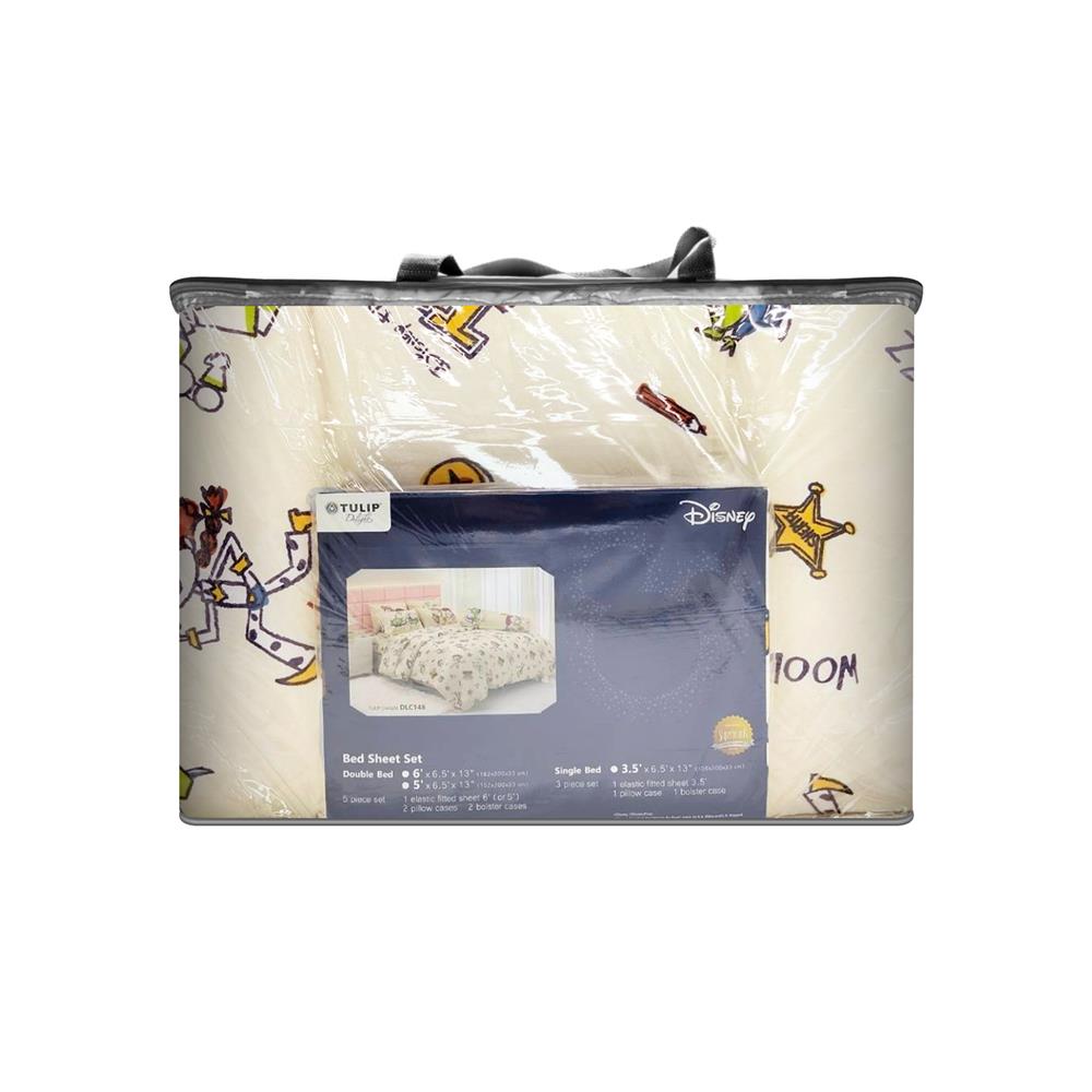 ชุดผ้าปูที่นอน 3.5 ฟุต (ชุด 4 ชิ้น) TULIP TOY STORY 60238-DLC148