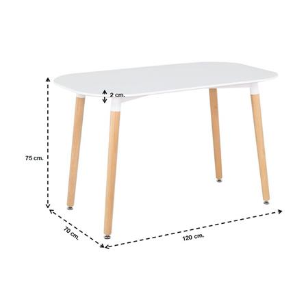 ชุดโต๊ะทานข้าว 4 ที่นั่ง SB FURNITURE LASTA 59023175 สีขาว_8