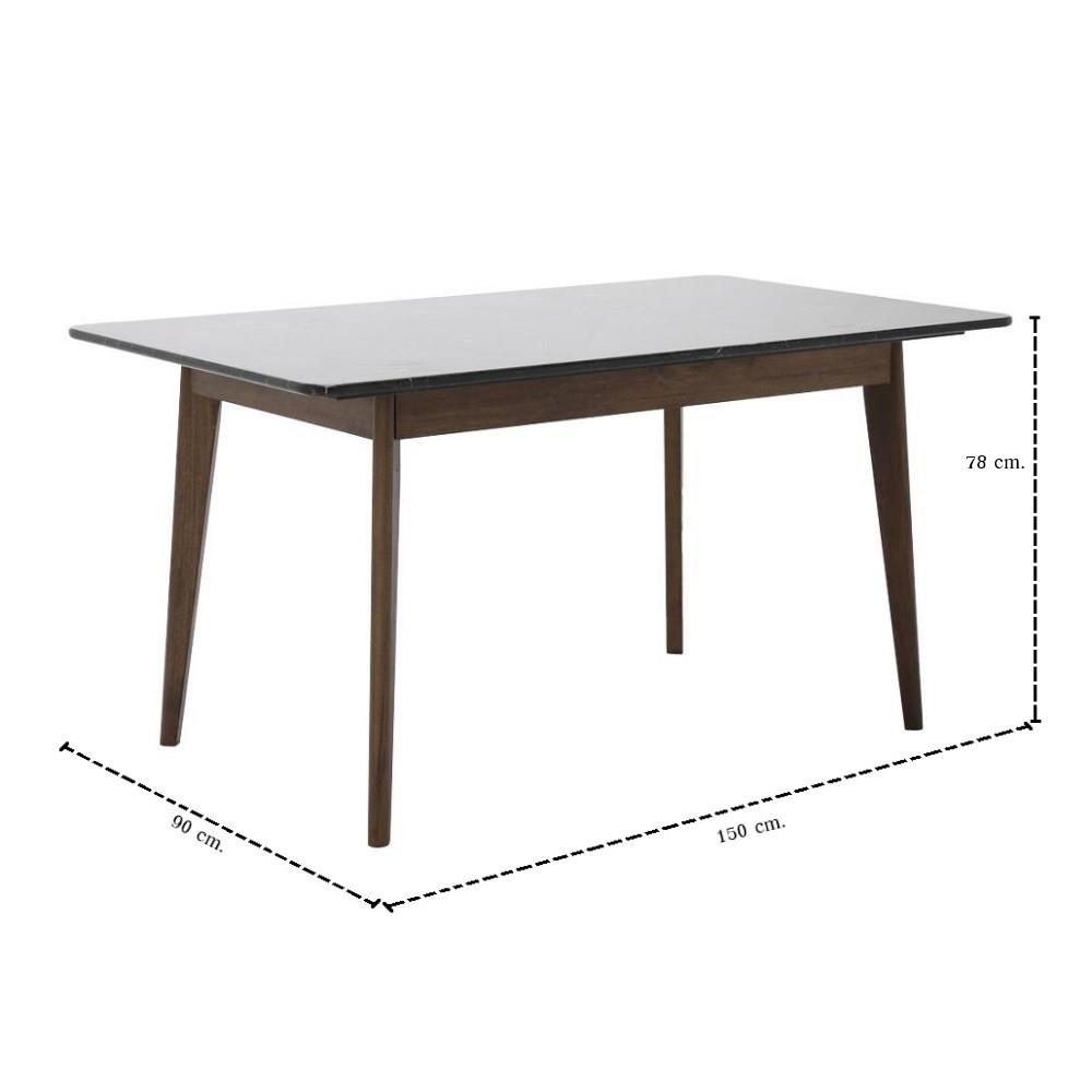 ชุดโต๊ะทานข้าว 4 ที่นั่ง SB FURNITURE FREDRIC & MAYDA 59063315 สีดำ