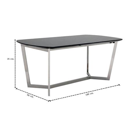 ชุดโต๊ะทานข้าว 4 ที่นั่ง SB FURNITURE AVENTE & YAKKA 59056694 สีดำ_8