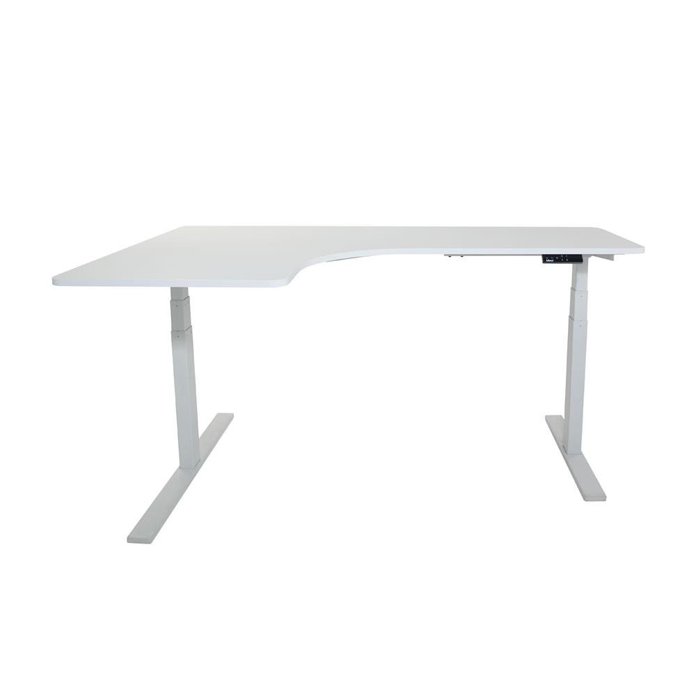 โต๊ะปรับระดับไฟฟ้า BEWELL TBS02 TOP09 160 ซม. สีขาว