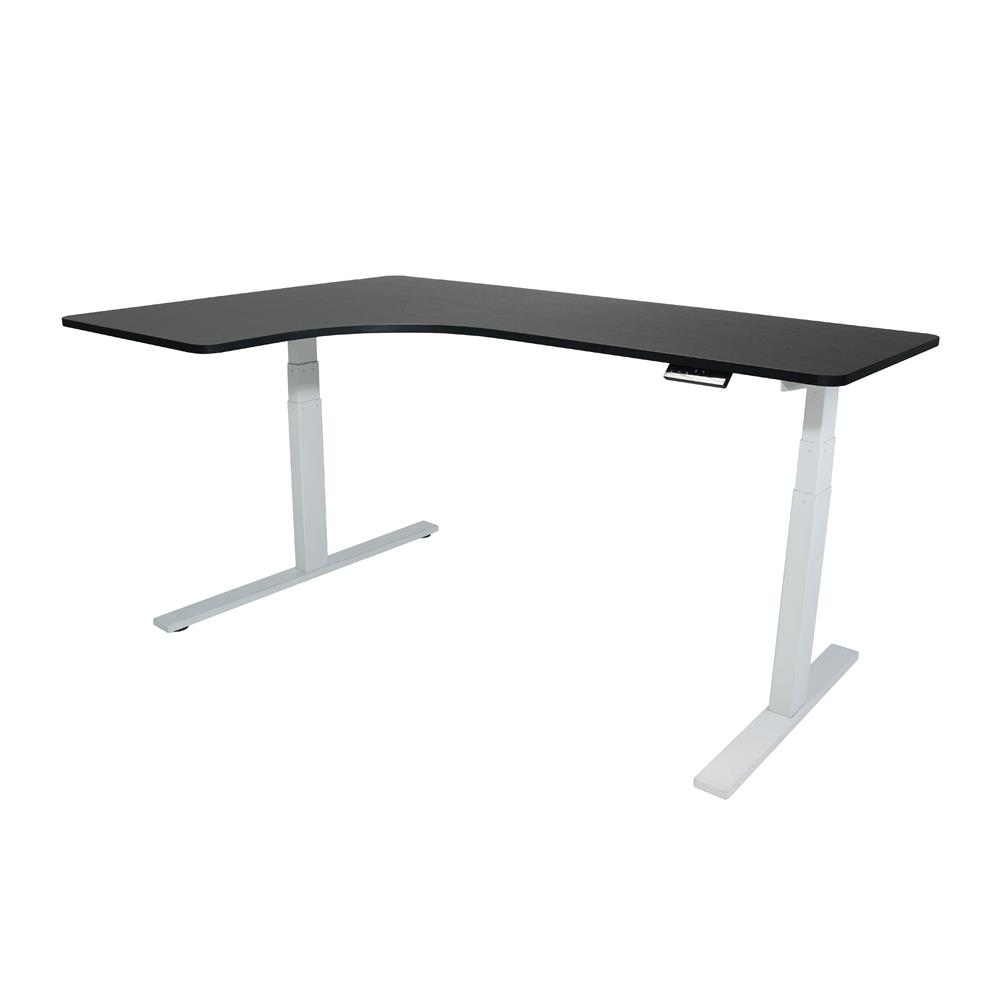 โต๊ะปรับระดับไฟฟ้า BEWELL TBS02 TOP09 160 ซม. สีดำ/ขาว