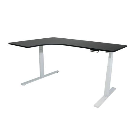 โต๊ะปรับระดับไฟฟ้า BEWELL TBS02 TOP09 160 ซม. สีดำ/ขาว_0