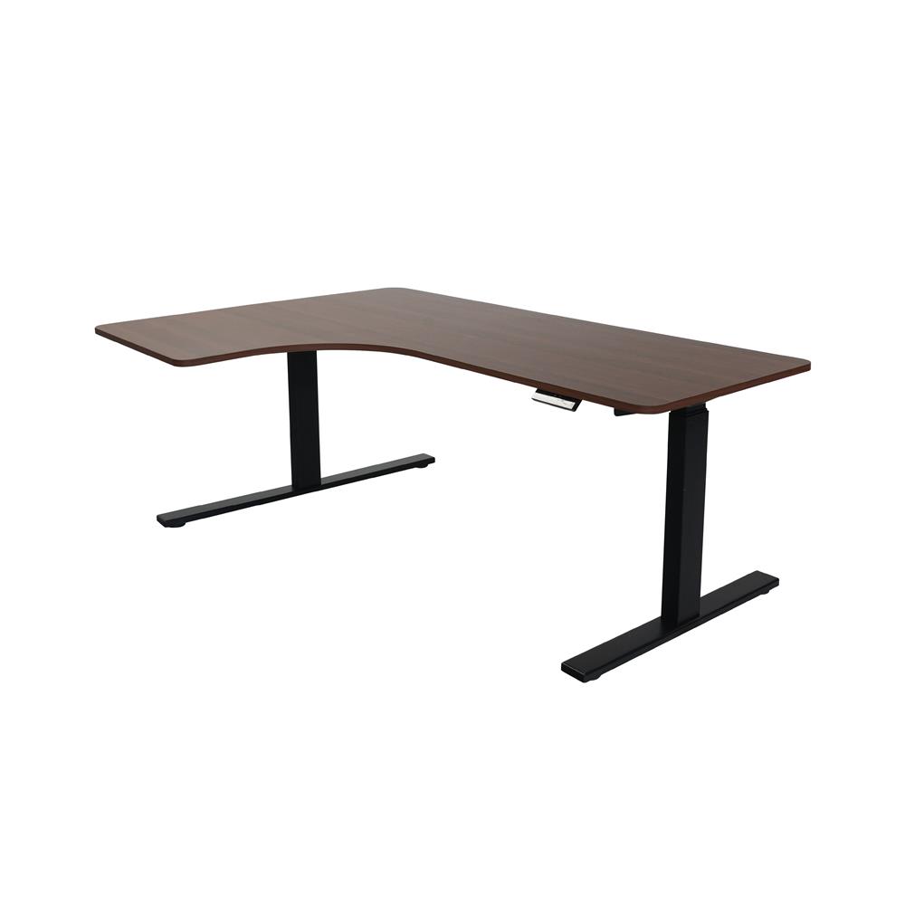 โต๊ะปรับระดับไฟฟ้า BEWELL TBS02 TOP0 180 ซม. สีน้ำตาล/ดำ