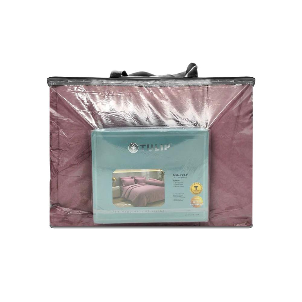 ชุดผ้าปูที่นอน 6 ฟุต (ชุด 6 ชิ้น) TULIP DELIGHT 60239-DL596