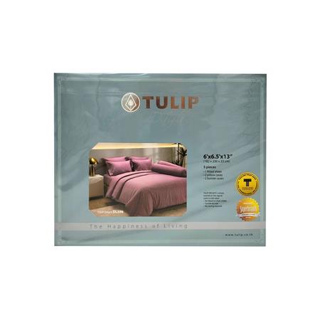 ชุดผ้าปูที่นอน 6 ฟุต (ชุด 5 ชิ้น)  TULIP DELIGHT 60056-DL596_3