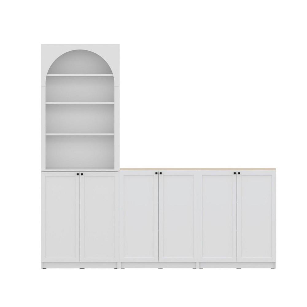 ตู้สูง บานผสม SB FURNITURE TRIXX 59064241 240 ซม. สีขาว