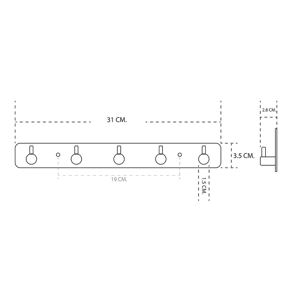 ขอแขวนผ้า DONMARK GL-7205 สเตนเลส