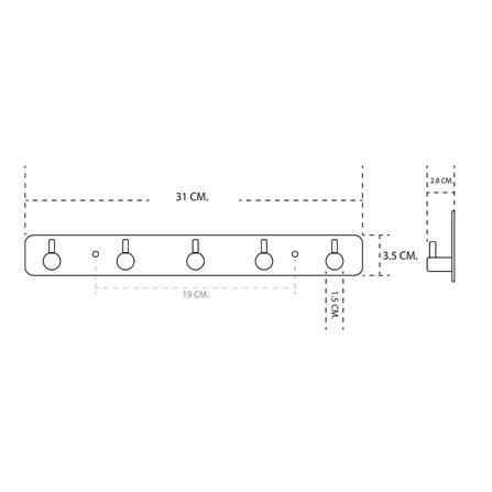 ขอแขวนผ้า DONMARK GL-7205 สเตนเลส_2