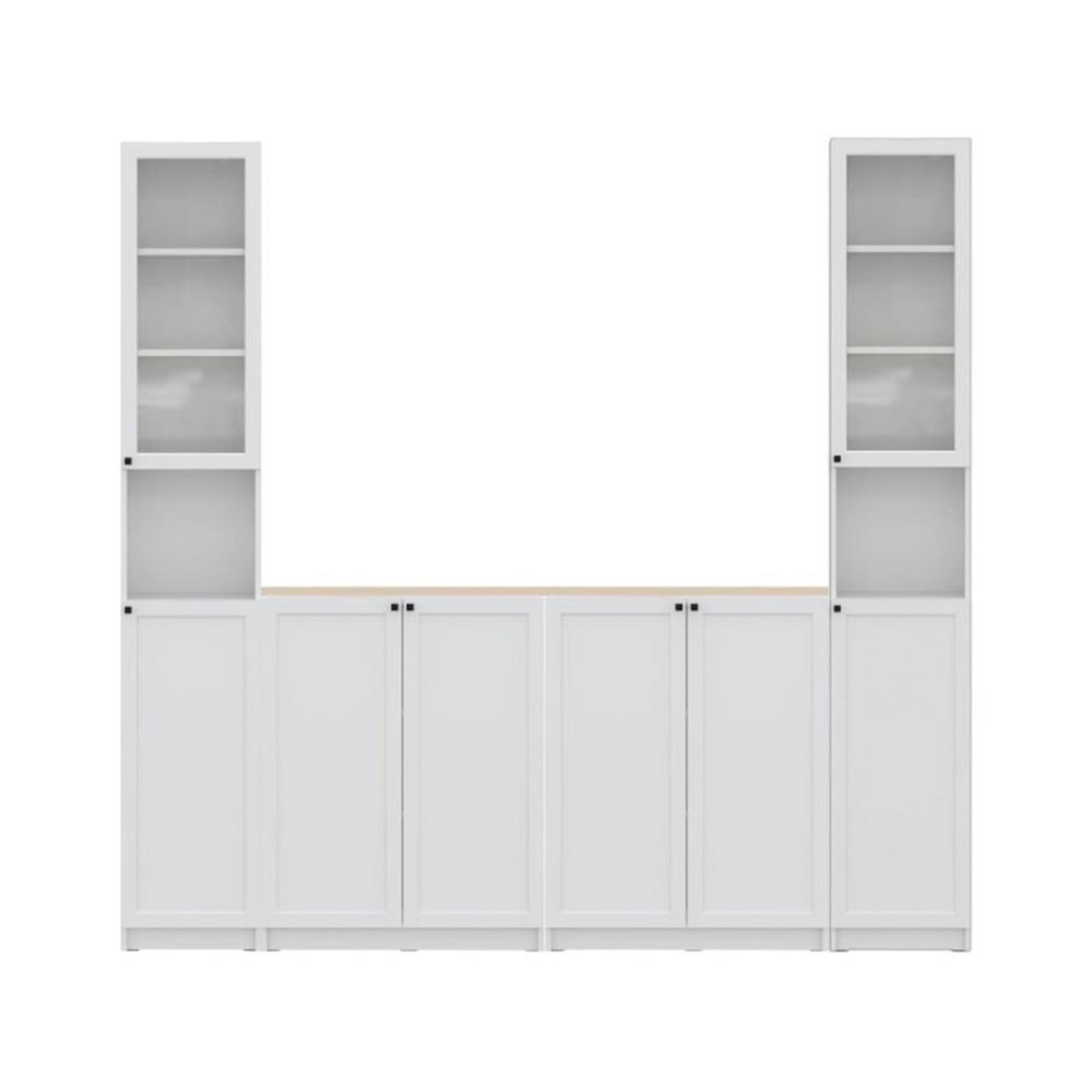 ตู้สูง บานผสม SB FURNITURE TRIXX 59064240 240 ซม. สีขาว