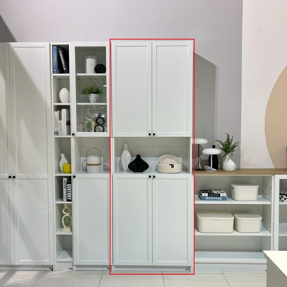 ตู้สูง บานผสม SB FURNITURE TRIXX 19247533 80 ซม. สีขาว