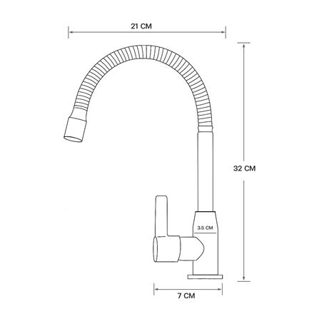 ก๊อกซิงค์เดี่ยวเคาน์เตอร์ DONMARK GL-1457_2