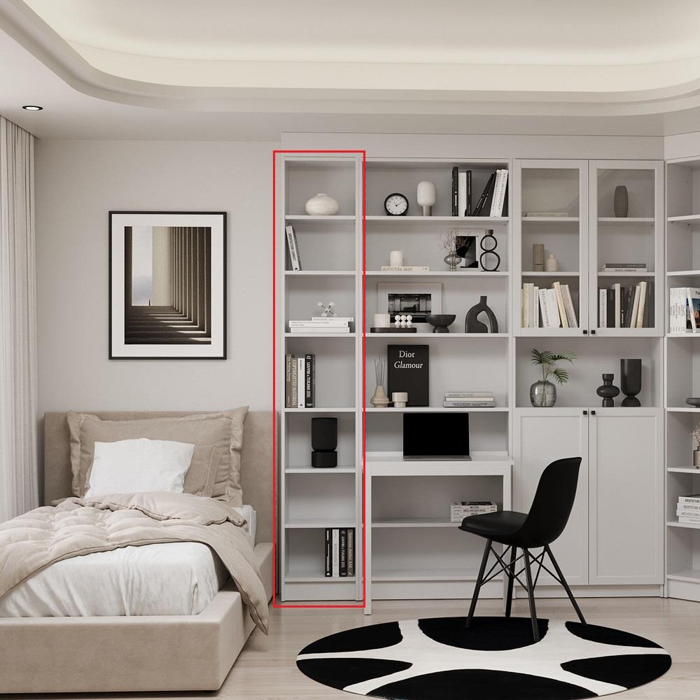 ตู้สูง บานโล่ง SB FURNITURE TRIXX 19247536 40 ซม. สีขาว