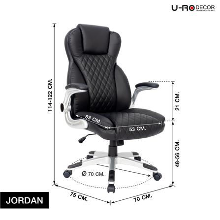 เก้าอี้สำนักงาน U-RODECOR JORDAN สีดำ_13