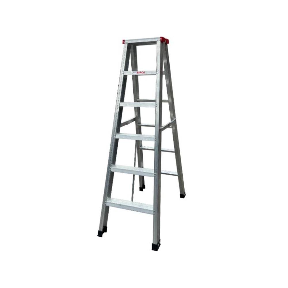 บันไดอะลูมิเนียมทรง A 2 ทาง BARCO 6 ขั้น