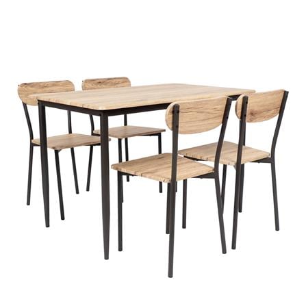 ชุดโต๊ะทานข้าว 4 ที่นั่ง U-RODECOR STELLA 000002191 สีน้ำตาล_0