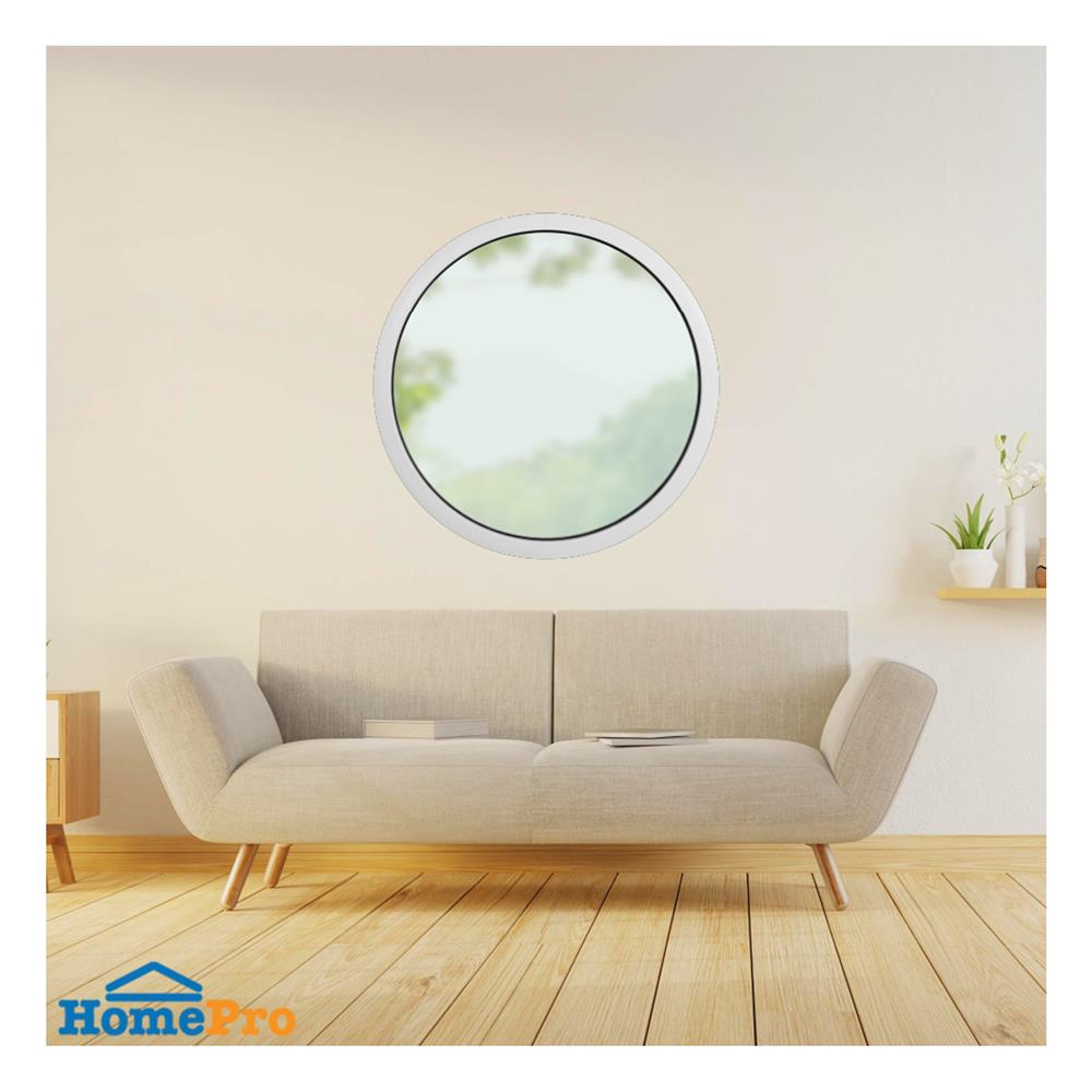 ช่องแสงหน้าต่างอะลูมิเนียม วงกลม KPA 90x90 ซม. สีขาว